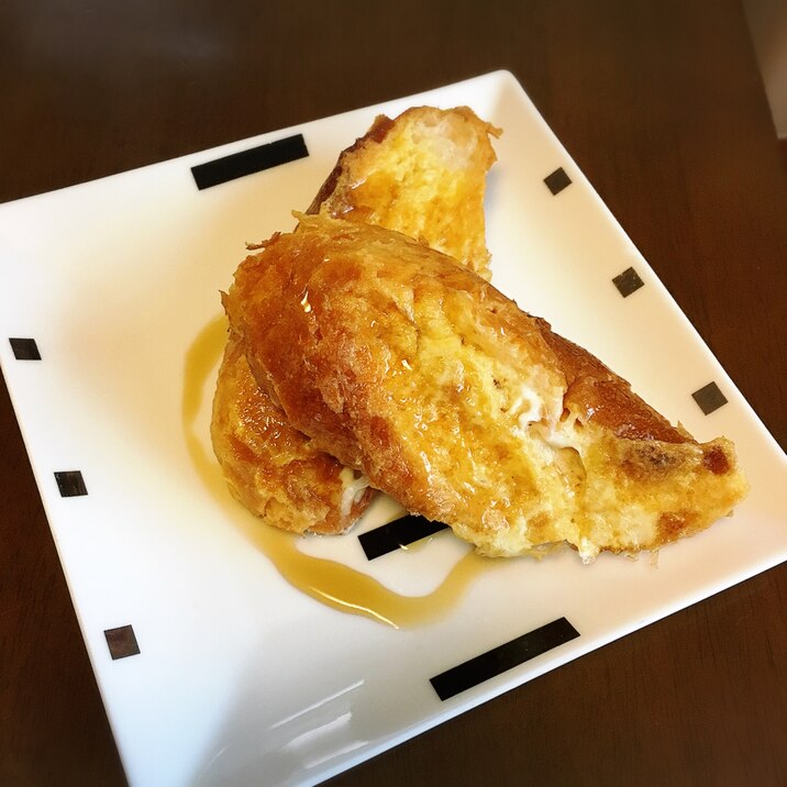 シンプル!バゲットの豆乳フレンチトースト
